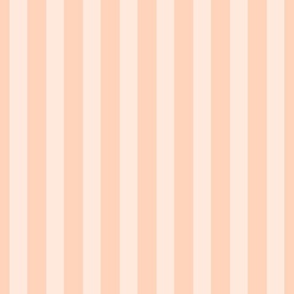 Peach Fuzz Pinstripe - light modern classic pale coral orange striped wallpaper 