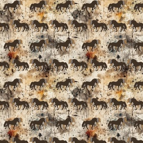 3er Toelter - icelandic horse - beige - grunge - batik