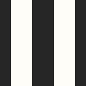 Black and White Wide 6in Circus Stripe