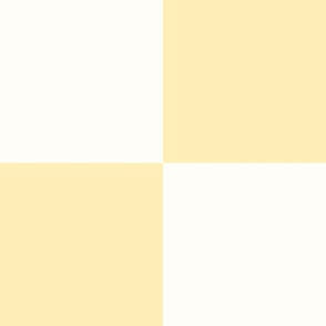 Pastel Yellow and White Jumbo 12in Check 