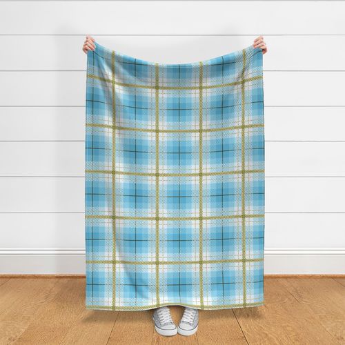 Tartan Plaid - 3370 large - Blue and gold