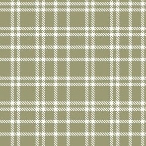 small tartan plaid / olive