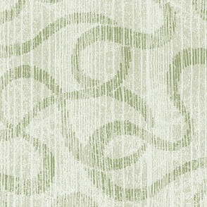 crazy ribbon GREEN apple textured