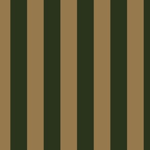 wide stripes-dark-army-green-and-gold