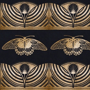 THE GATSBY COLLECITON - ART DECO - TULIP AND BUTTERFLY