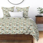 Small  - Vintage Birds of Paradise in the Nostalgic Tropical Flower Greenery Jungle - off white