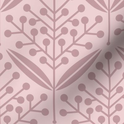BIG Puce Branch 0039 U geometric pink abstract floral