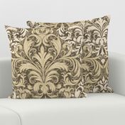 Rich Floral Damask Ocher (revisited)