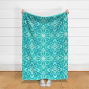 Turquoise  Arabic oriental kaleidoscope 2  large