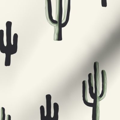 Minimal Cactus Black/ Off White (M)