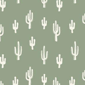 Minimal Cactus Off White/ Green (M)