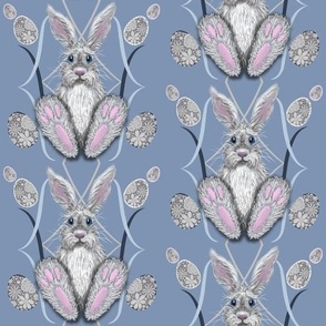 Easter Bunny Rabbit In Classic Blue 