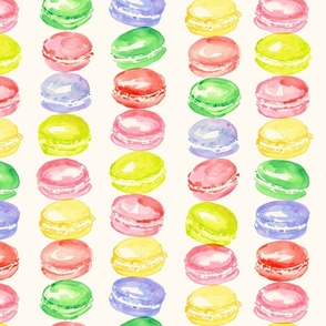 watercolor Macaron sweet stripes medium