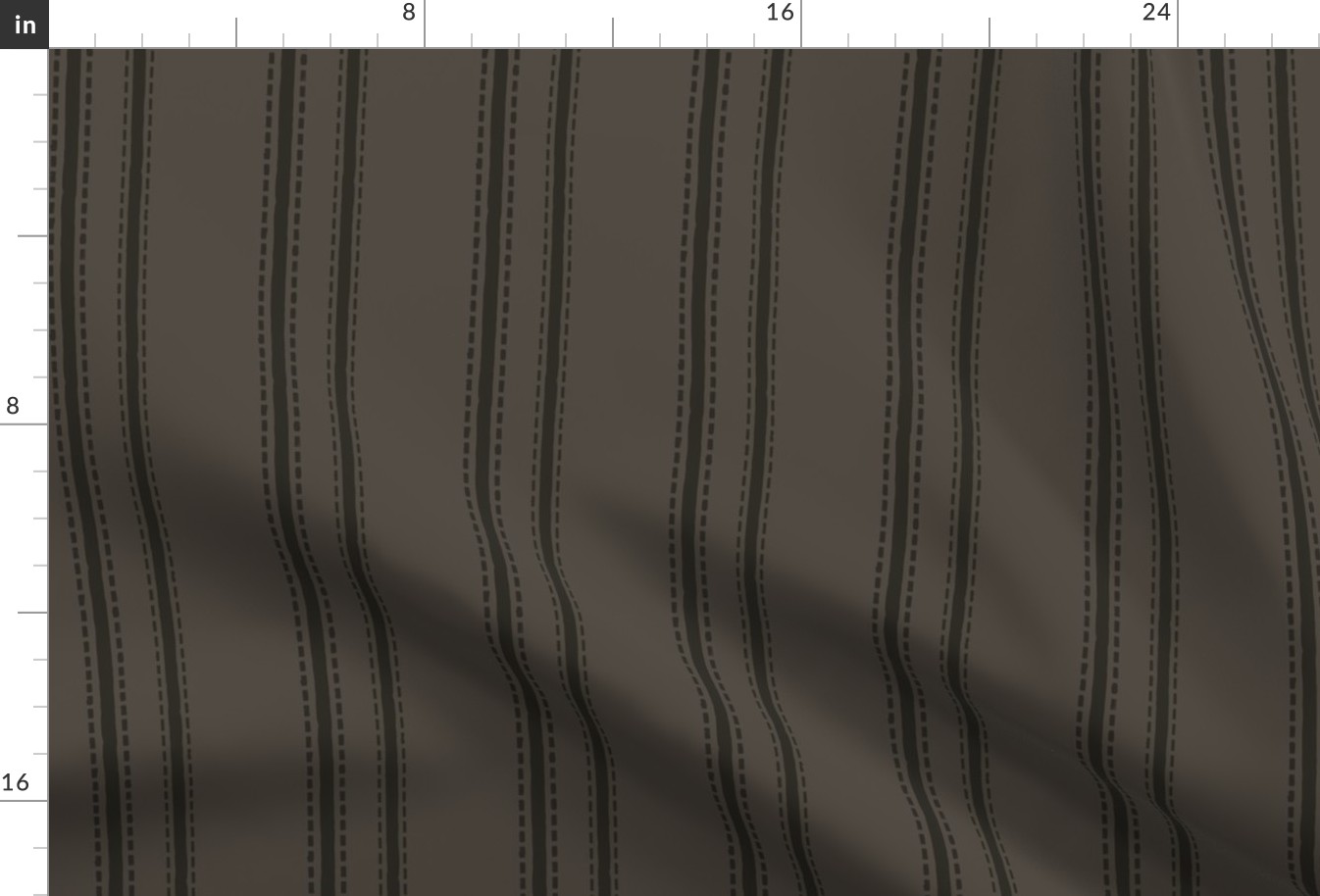 Kuba cloth blender stripes in dark brown and stone