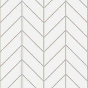 Chevron Pattern - Gray on White