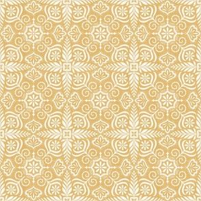 Decorative Spanish Tiles - Mustard Yellow - Large - (Terrazza)
