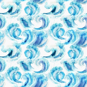 Waves watercolor Small