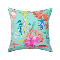 Sea creatures Tropical Blue