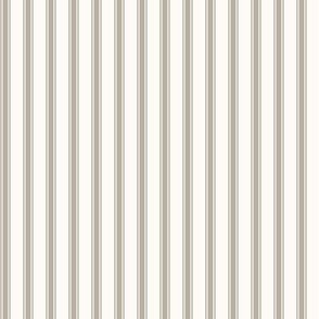 Ticking Stripe: Stone Gray & Cream Pillow Ticking