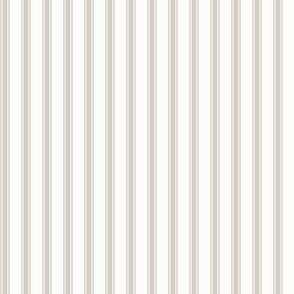 Ticking Stripe: Stone Gray & White Pillow Ticking