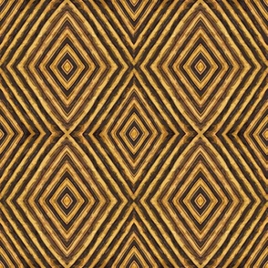 African Kuba Cloth Textured Wallpaper - Design 16774432 - Natural Raffia