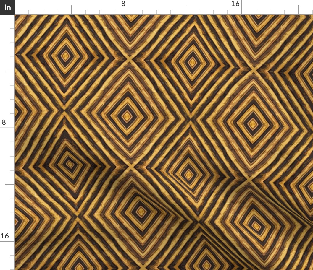 African Kuba Cloth Textured Wallpaper - Design 16774432 - Natural Raffia