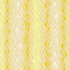 Snakeskin in yellow