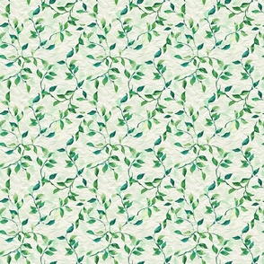 Fresh Spring Vines - Verdant Leaf Pattern