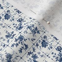 Delft Delicacy - Classic Blue Floral Tiles