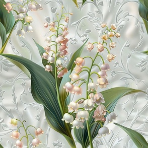 Lily of the Valley Flowers ~ Sweet May Bell Peach Blooms