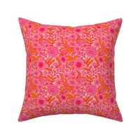 S size Flower surface pattern design in a pink and orange color