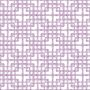 Bamboo fretwork squares/lavender/medium