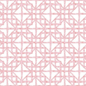 Bamboo fretwork diamonds/soft pink/medium