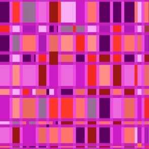 Colourful grid in pink and purple hues