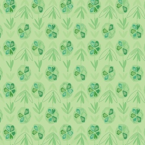 green_leaves_flowers_seamless_stock