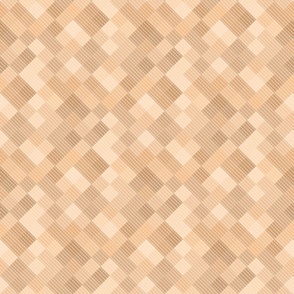 Monochrome textured checkered pattern. Beige background.