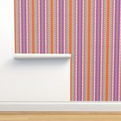 colorful boho stripes lilac pink orange 