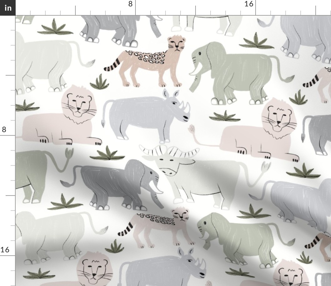 Dreamy Safari Adventure - Kids Bedroom Pattern