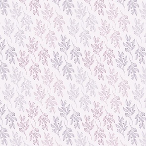 Small Print MIA Modern Botanical Pattern | Boho Summer Baby Girl Light Purple
