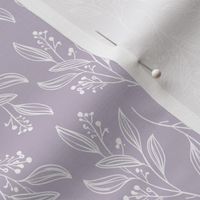 Small Print MIA Modern Botanical Pattern | Boho Summer Lavender Purple Nursery