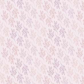 Small Print MIA Modern Botanical Pattern | Boho Spring Summer Pink Baby Nursery