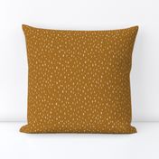 Organic Painted Dots | Small Scale | Buckthorn Brown, White Swan | casual hand painted marks