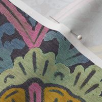 Bohemian watercolour Mandala pattern. Discover the Artistry of Mandala Pattern Wallpaper or fabric  for a Stylish Home. Dark version