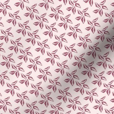 Magenta five petals star flower - abstract monochrome red