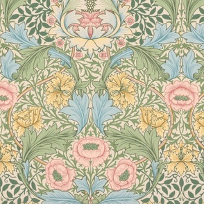 British Victorian William Morris Myrtle Large Soft Palette