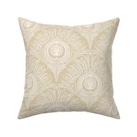 Peacock Plume Damask - Honey