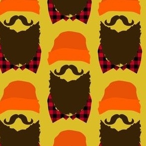 Mountain man / beard / mustache / mustard yellow