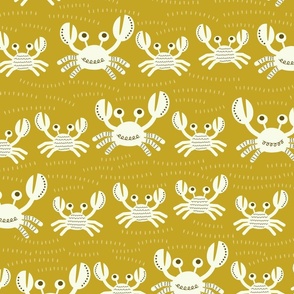 Marching Crabs-Mustard - Large