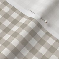 3/8" Gingham: Stone Gray Gingham Check, Neutral Buffalo Check, Buffalo Plaid