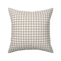 3/8" Gingham: Stone Gray Gingham Check, Neutral Buffalo Check, Buffalo Plaid